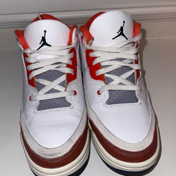 Nike Air Jordan‎ 3 Retro Boys 1.5 Orange Athletic Shoes Sneakers